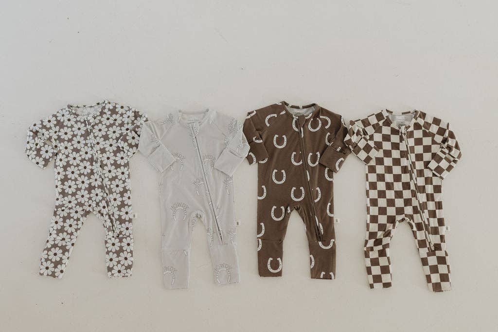 Bamboo Zip Pajamas | Darlin': 6-12 Months