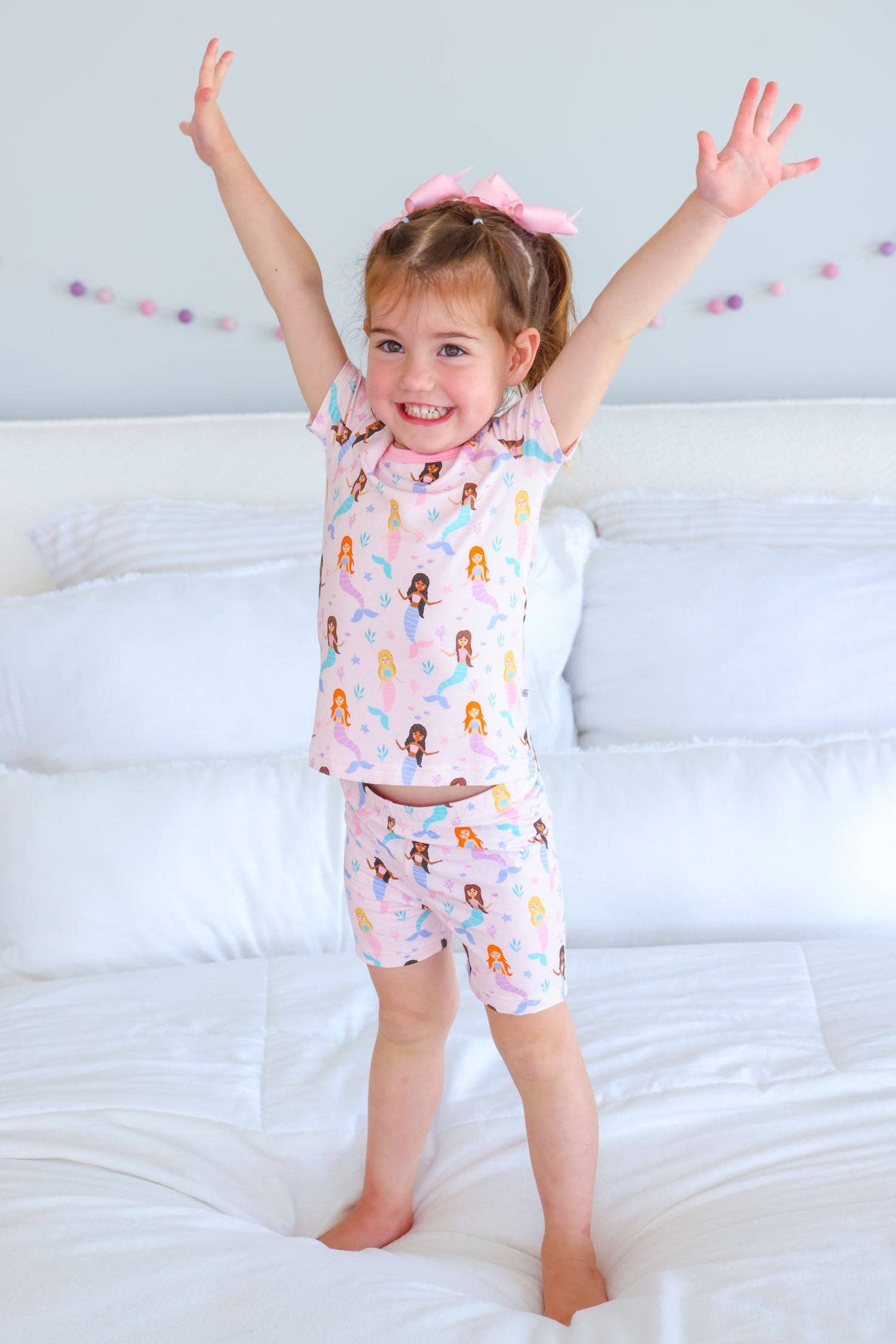 Two Piece Short Pajama Set | Let's Be Mermaids: 5/6