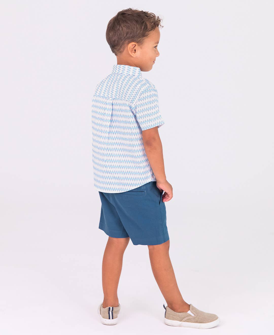 Boys Indigo Stretch Chino Shorts: Blue / 6