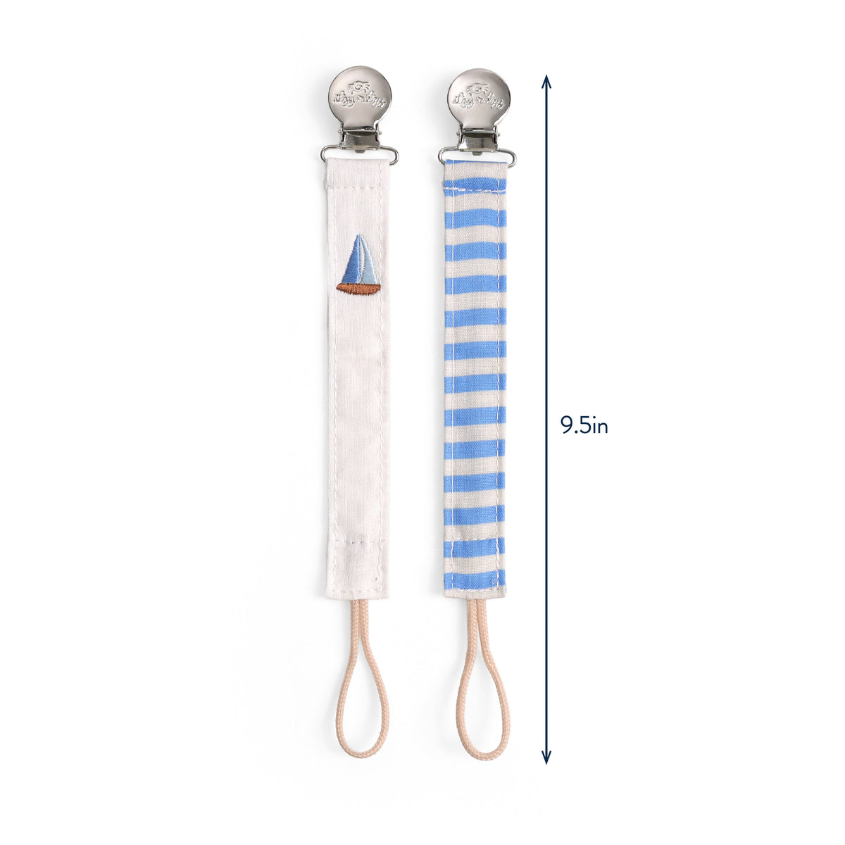 Itzy Clip™ - Fabric Pacifier Strap: Nautical