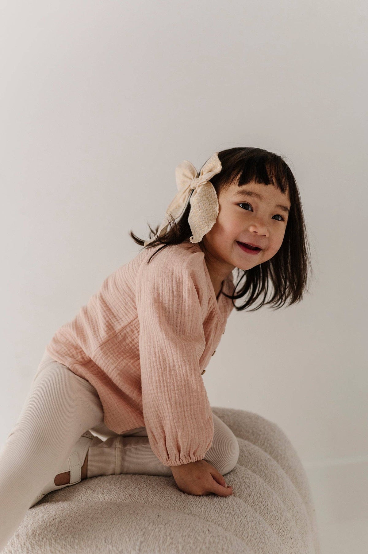 Babysprouts Girl's Cotton Gauze Blouse: Blush
