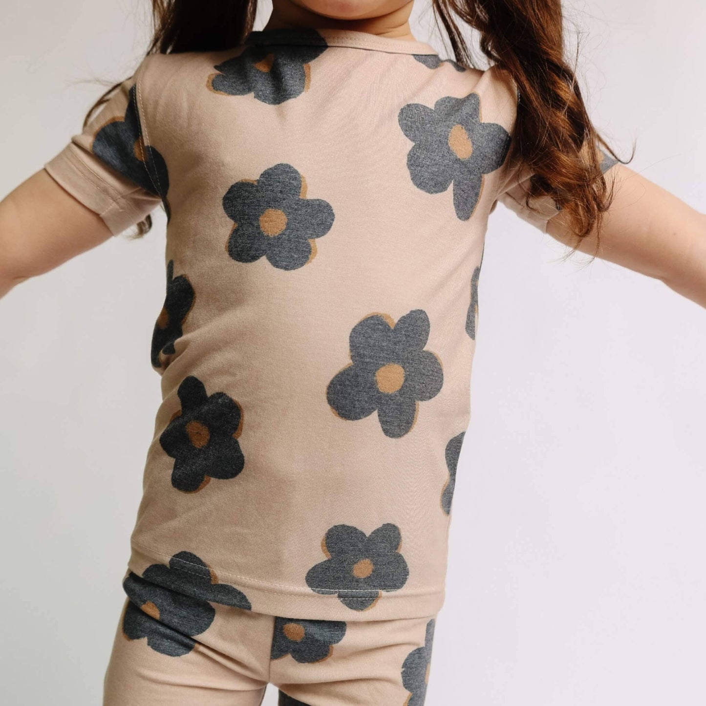 2pc Short Sleeve Pajama Set - Gemma In Tan: 18 Months