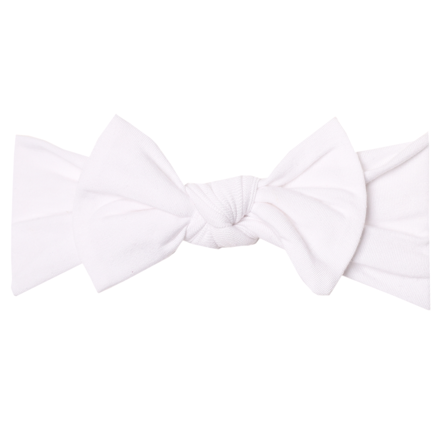 Copper Pearl Knit Headband Bow - Dove