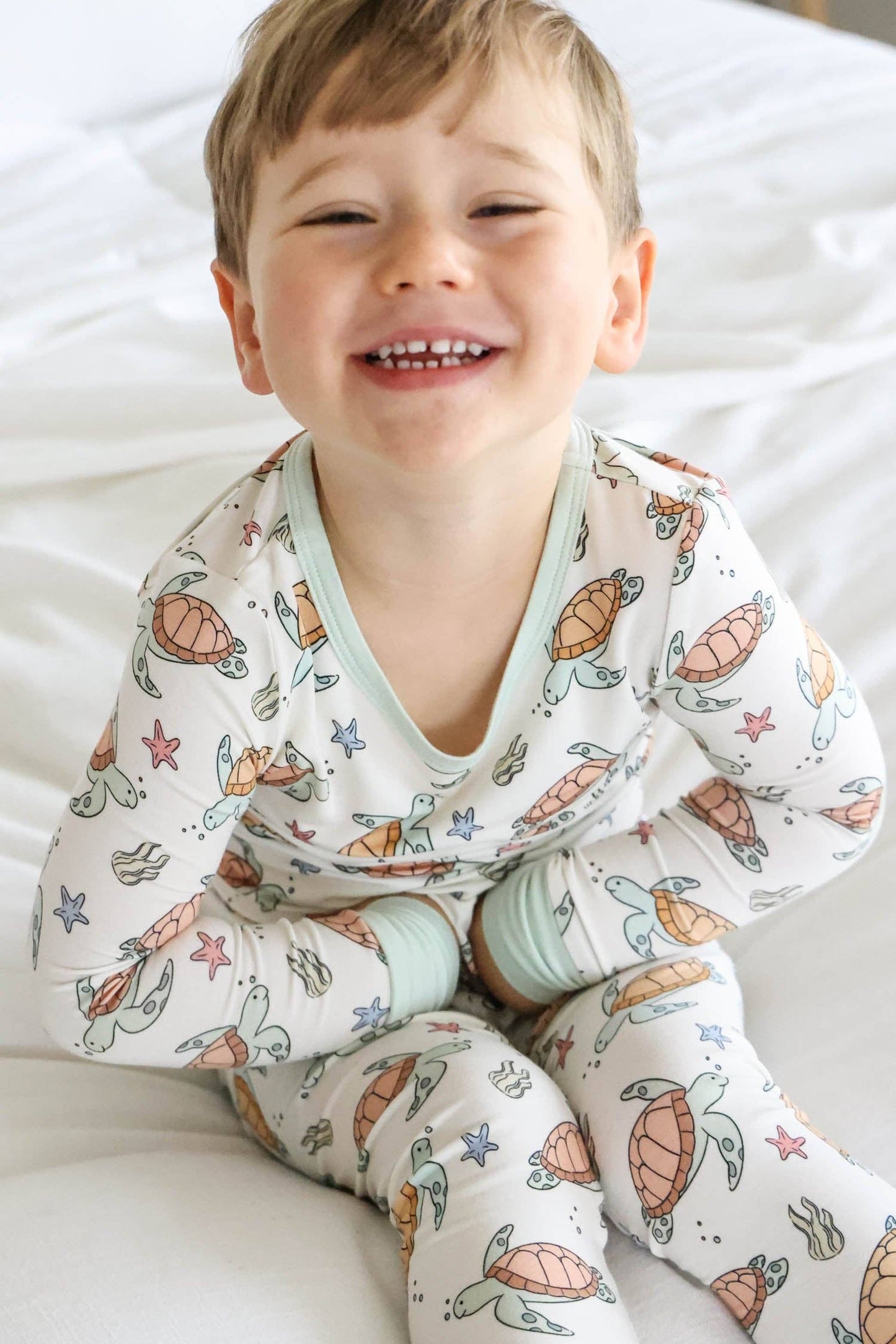 Two Piece Pajama Set | Turtley Rad: 2T