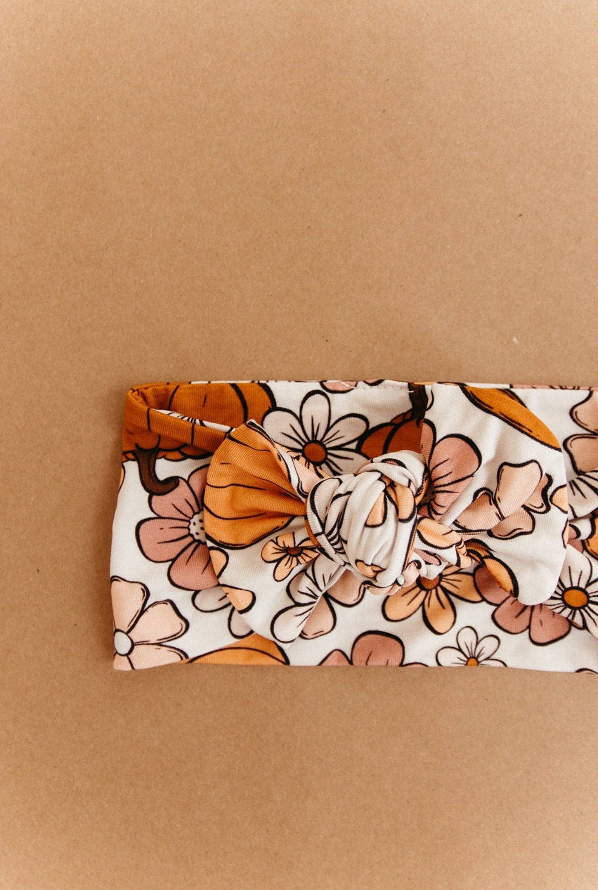 Autumn Floral Bamboo Headband