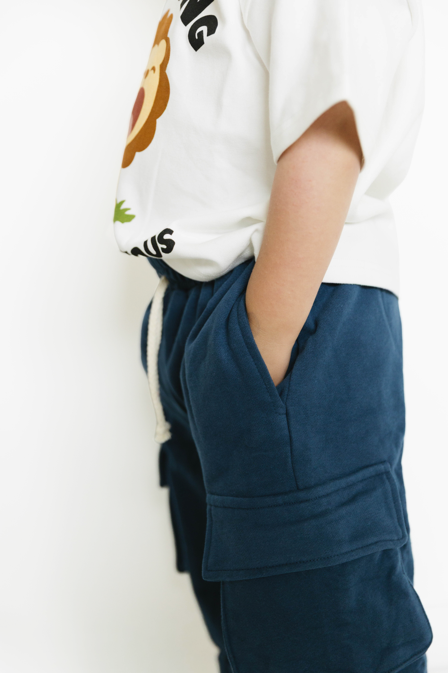 Navy Cargo Joggers: 2T