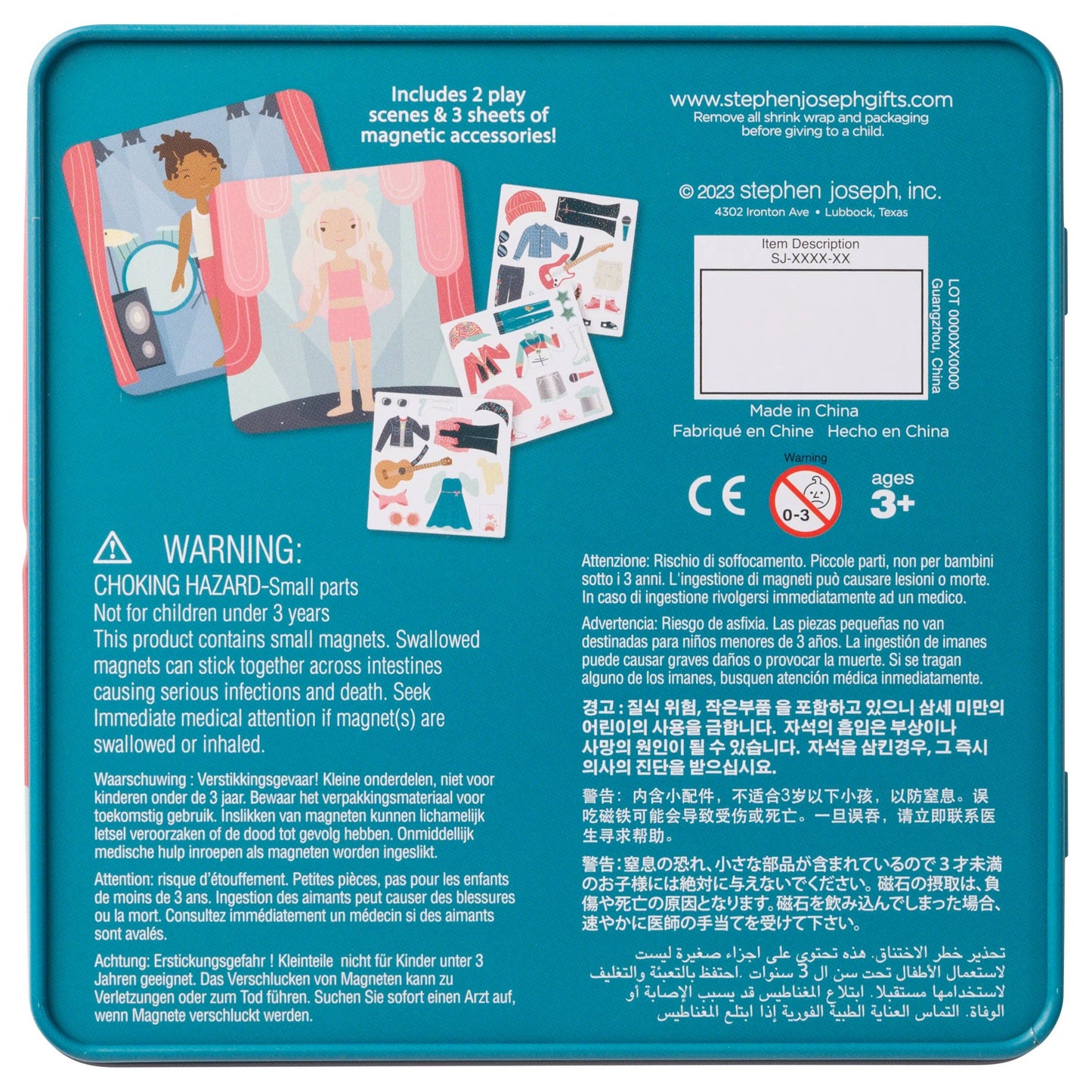 Travel Tin Magnetic Dress Up: Space