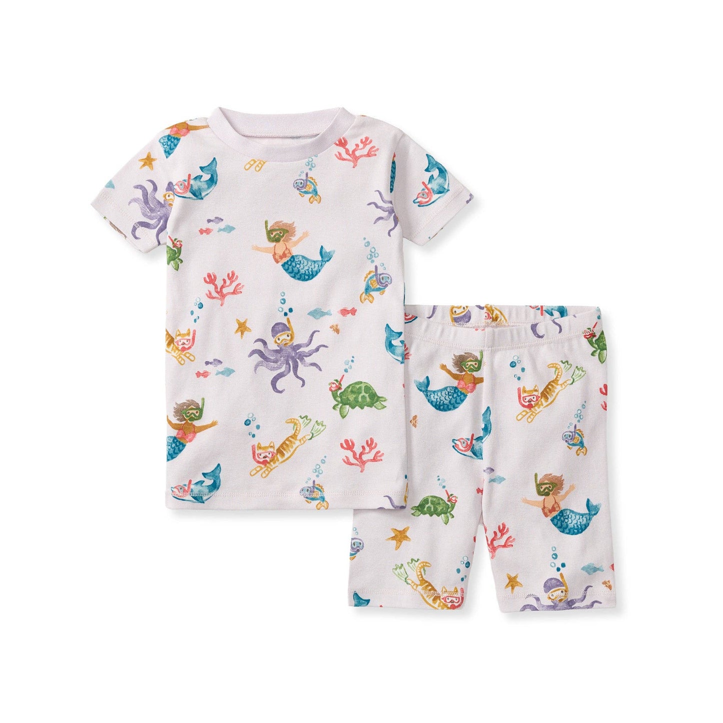 Snorkeling Friends Organic Cotton Two-Piece Pajamas: 2T