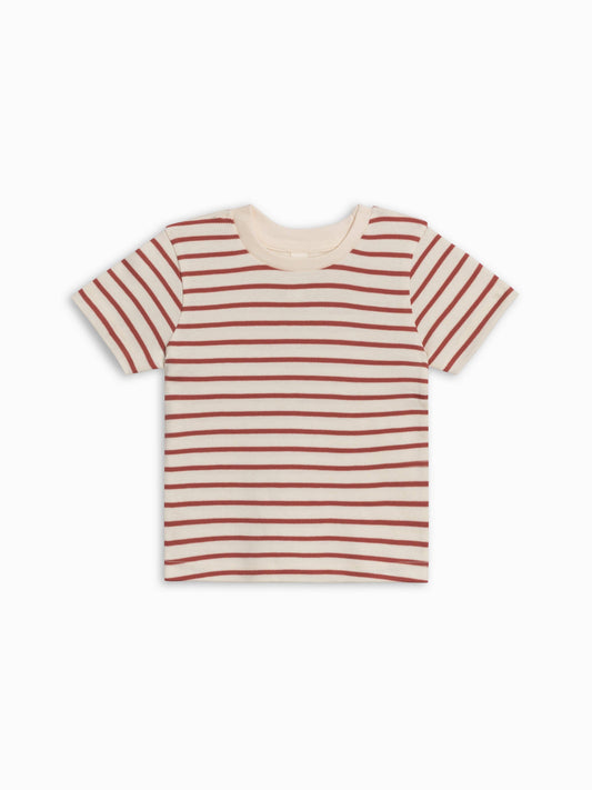 Short Sleeve Crew - Ron Stripe / Barn