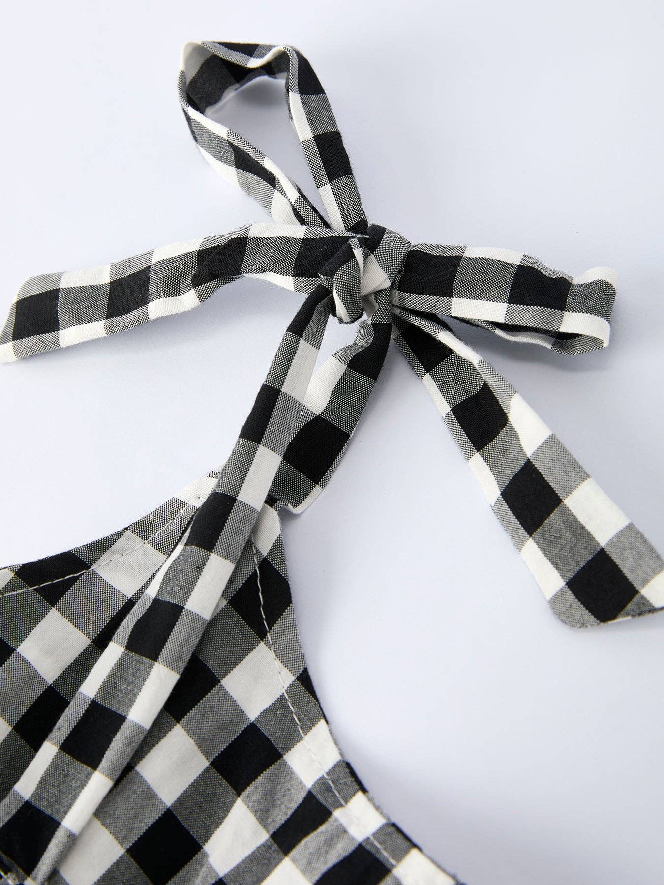 Plaid Girl Smocked Ruffle Dress: 7
