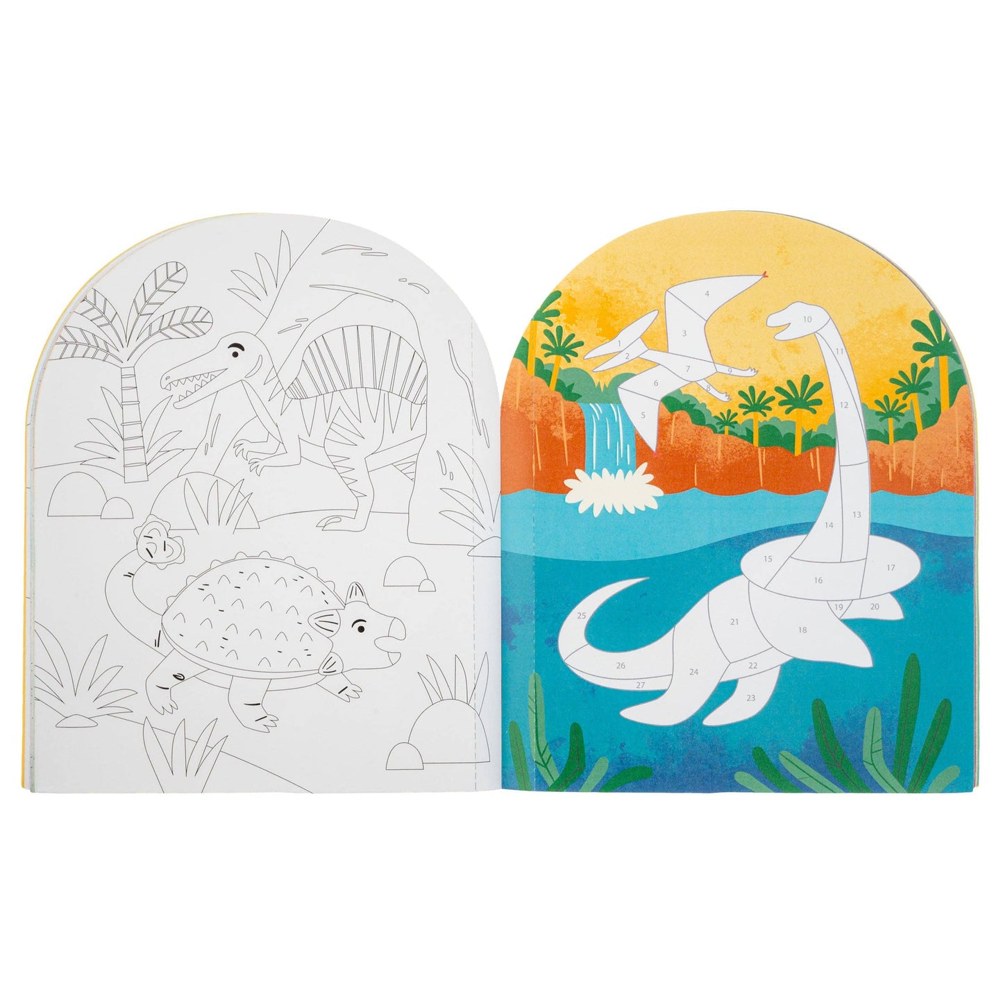 Sticker by Number: Dino