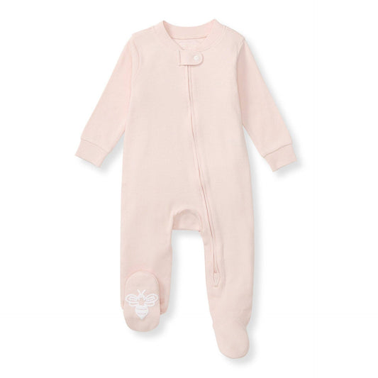 Solid Rib Organic Cotton Sleep & Play - Ranunculus