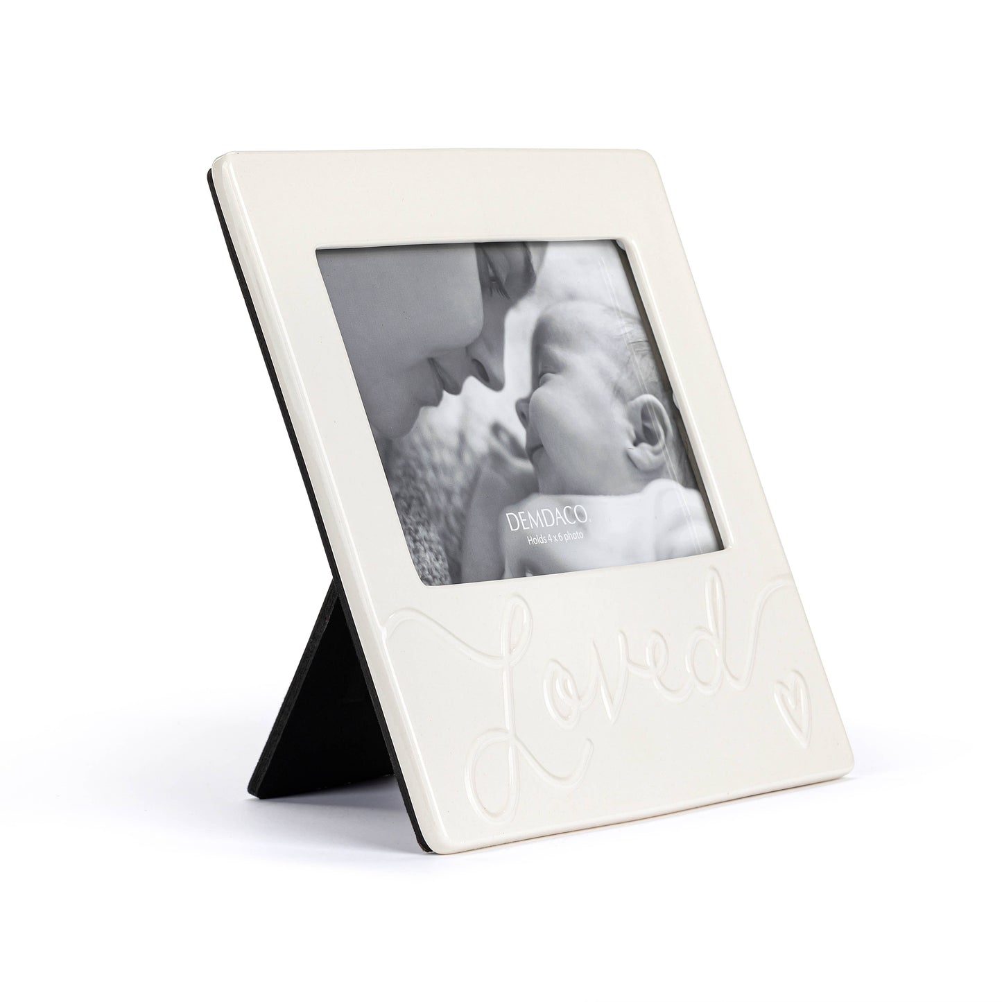 Cream Luxurious Baby Loved Photo Frame - 8x8in