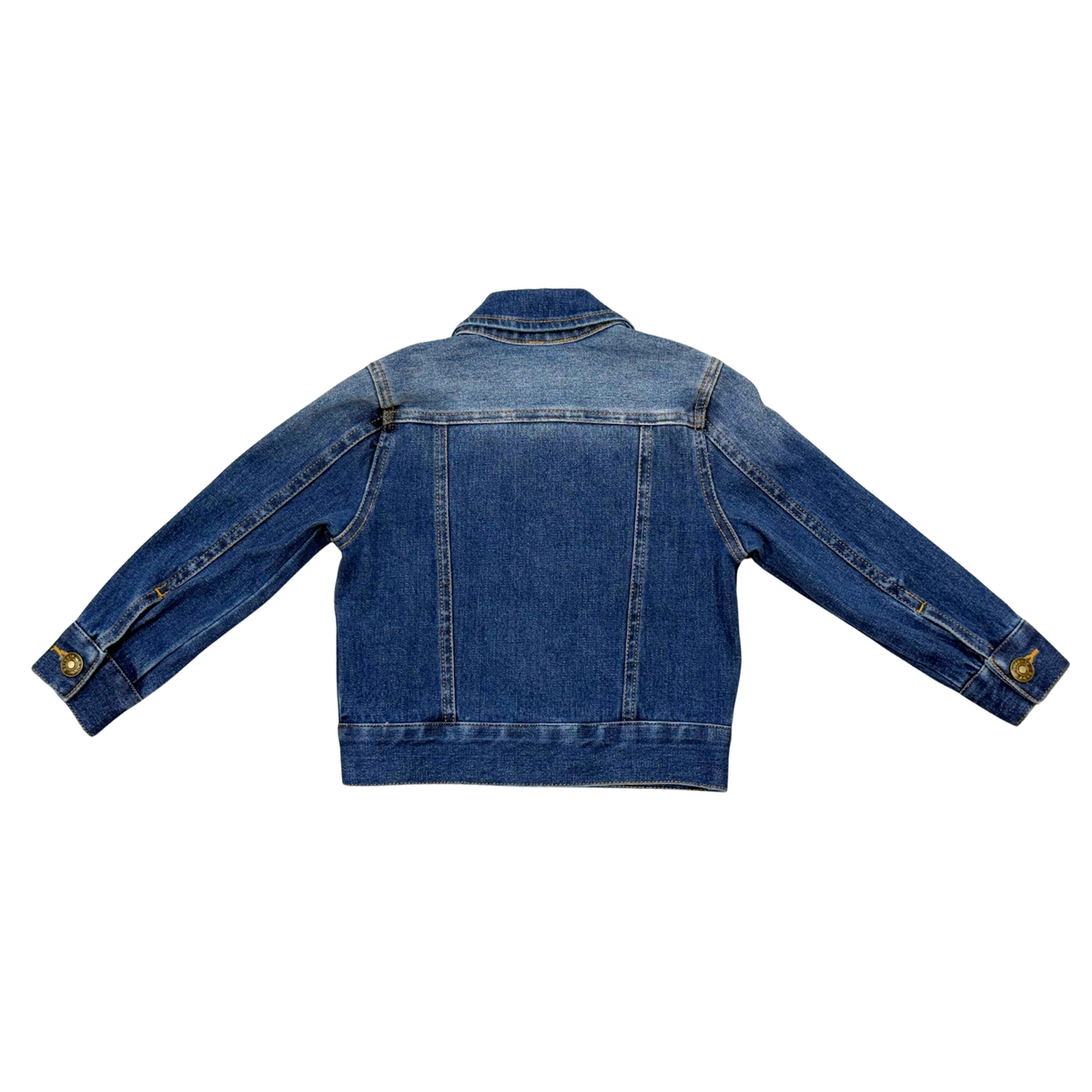 Babysprouts Girl's Denim Jacket: Dark Blue Wash