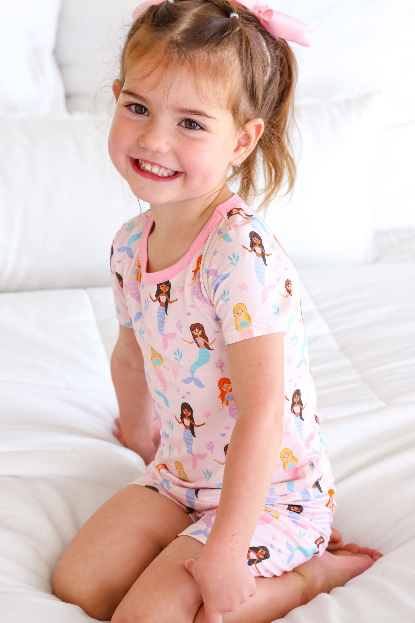 Two Piece Short Pajama Set | Let's Be Mermaids: 5/6
