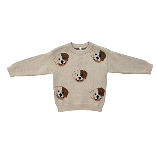 Babysprouts Knit Sweater: Puppies