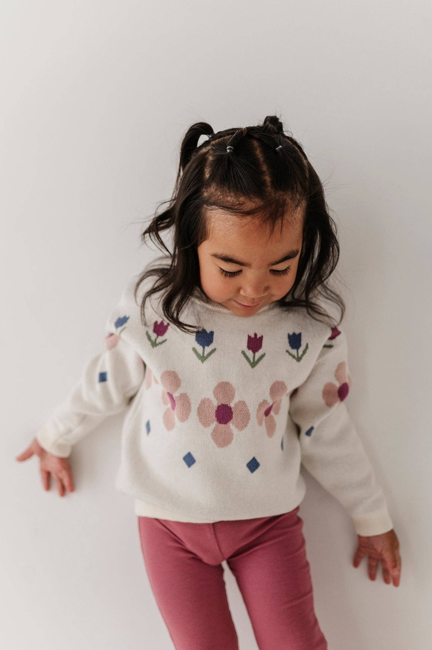 Babysprouts Knit Sweater: Tulip Intarsia