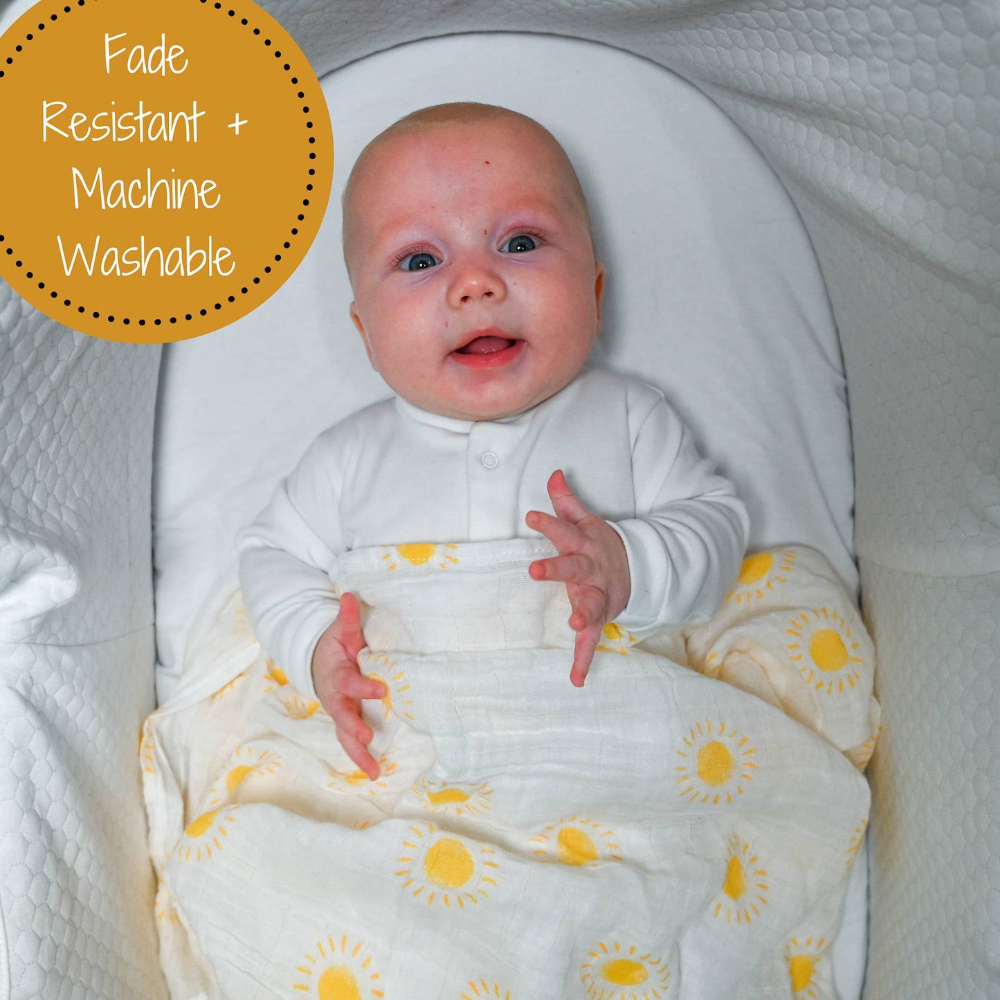 Baby Muslin Swaddle Blanket 47x47 Beautiful Day