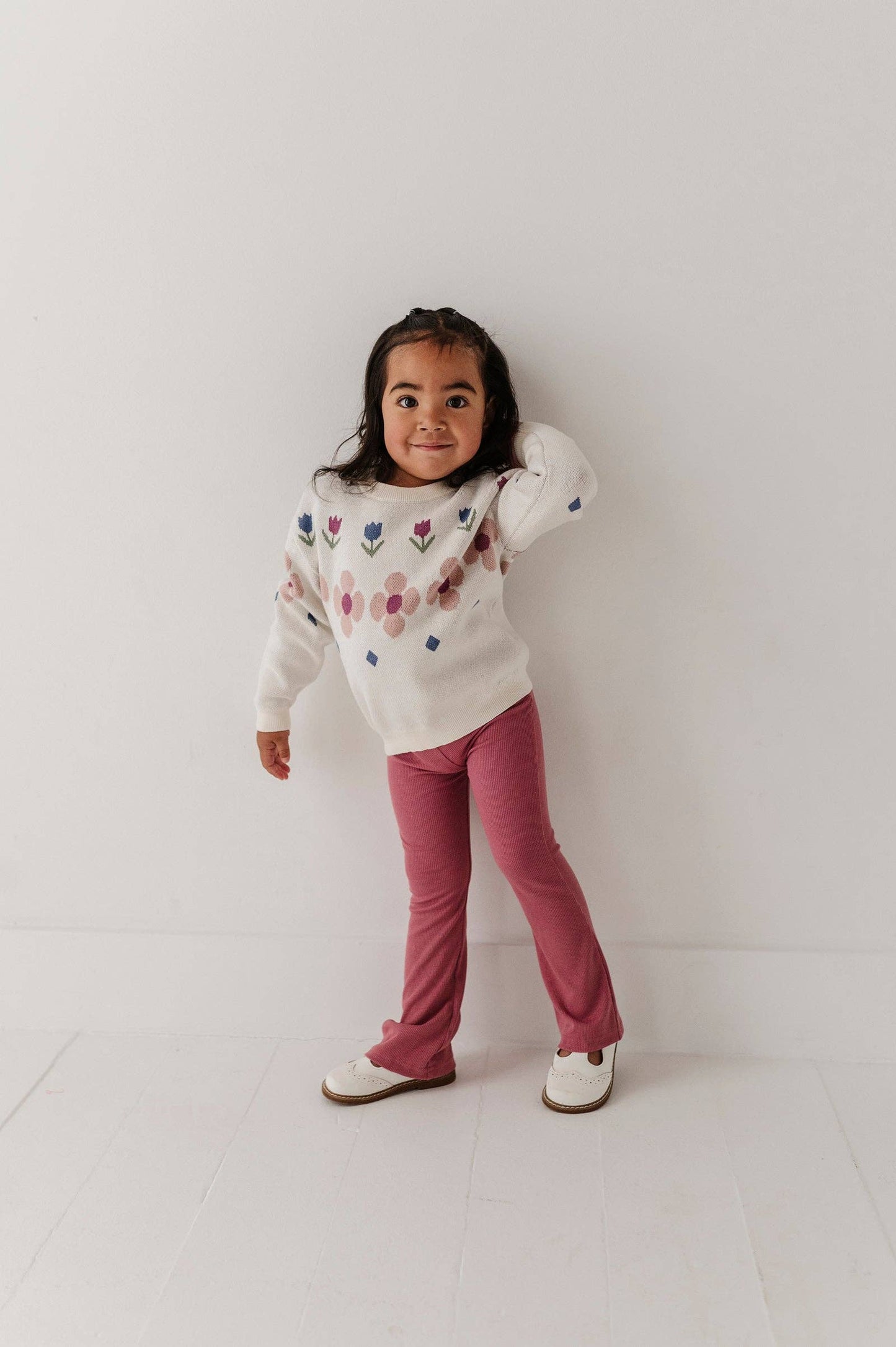 Babysprouts Knit Sweater: Tulip Intarsia
