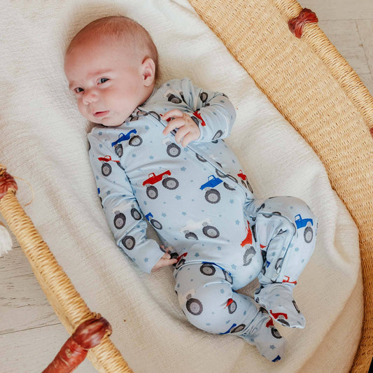 Bamboo Zip-Up Footie Pajama - Easton