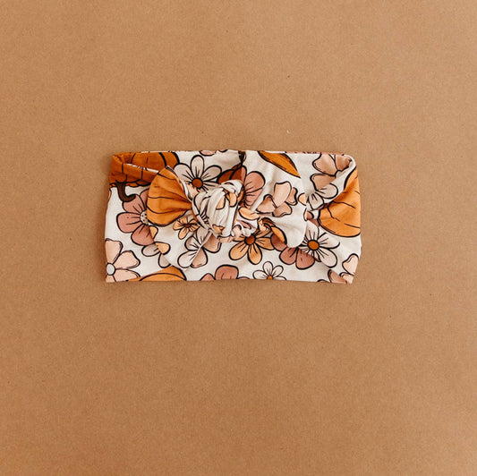 Autumn Floral Bamboo Headband