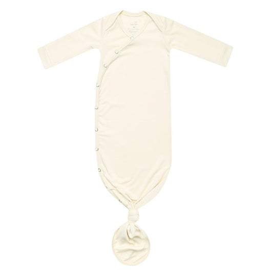 Newborn Knotted Gown - Cru
