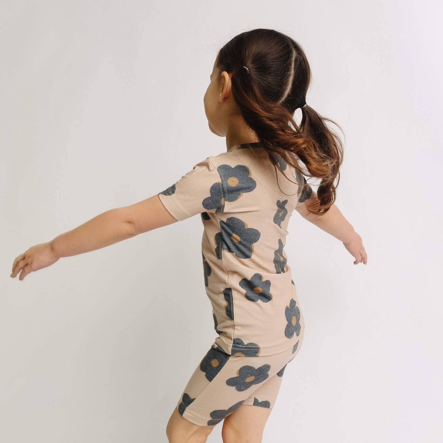 2pc Short Sleeve Pajama Set - Gemma In Tan: 3T