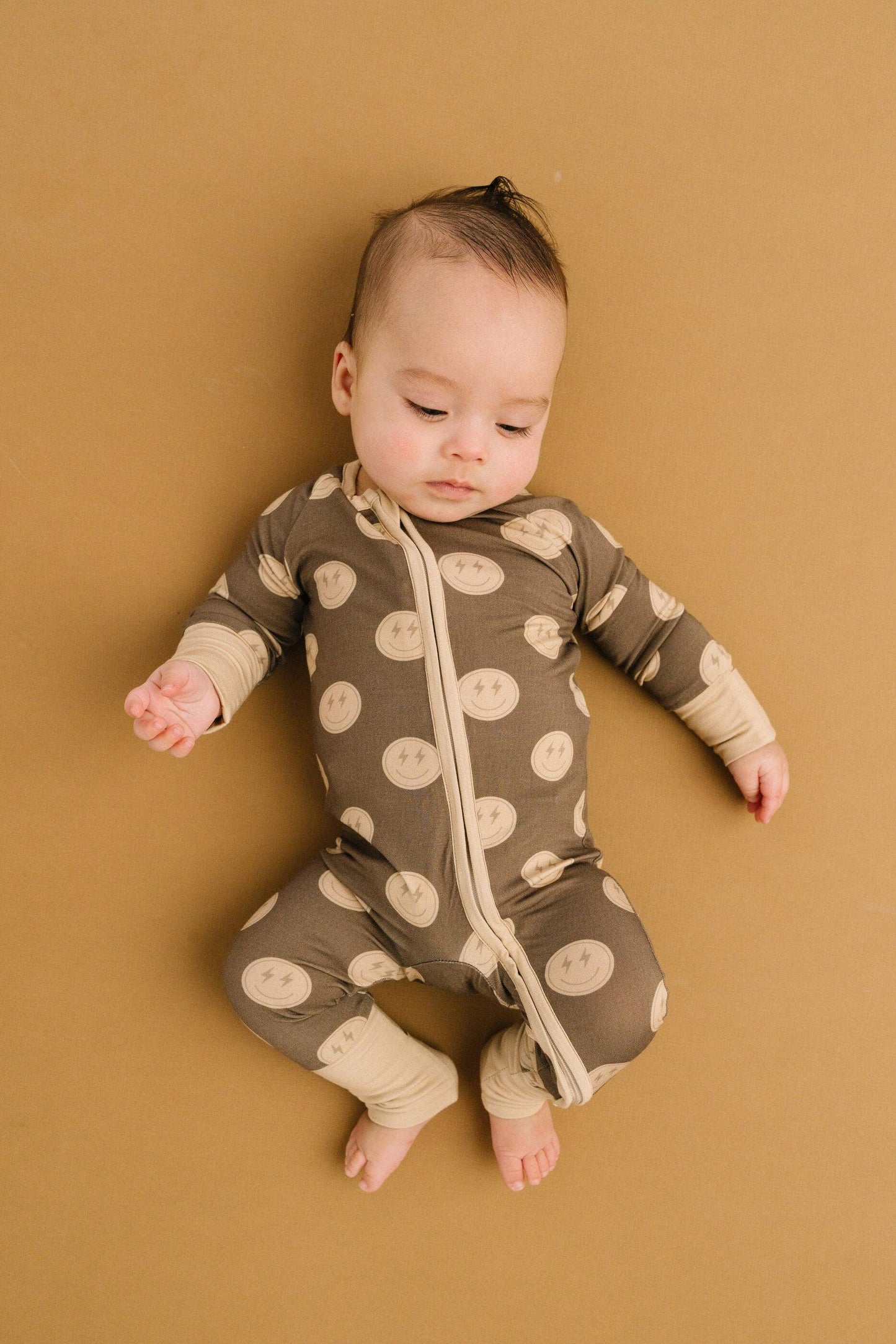 Neutral Smileys Bamboo Sleeper: 3-6M