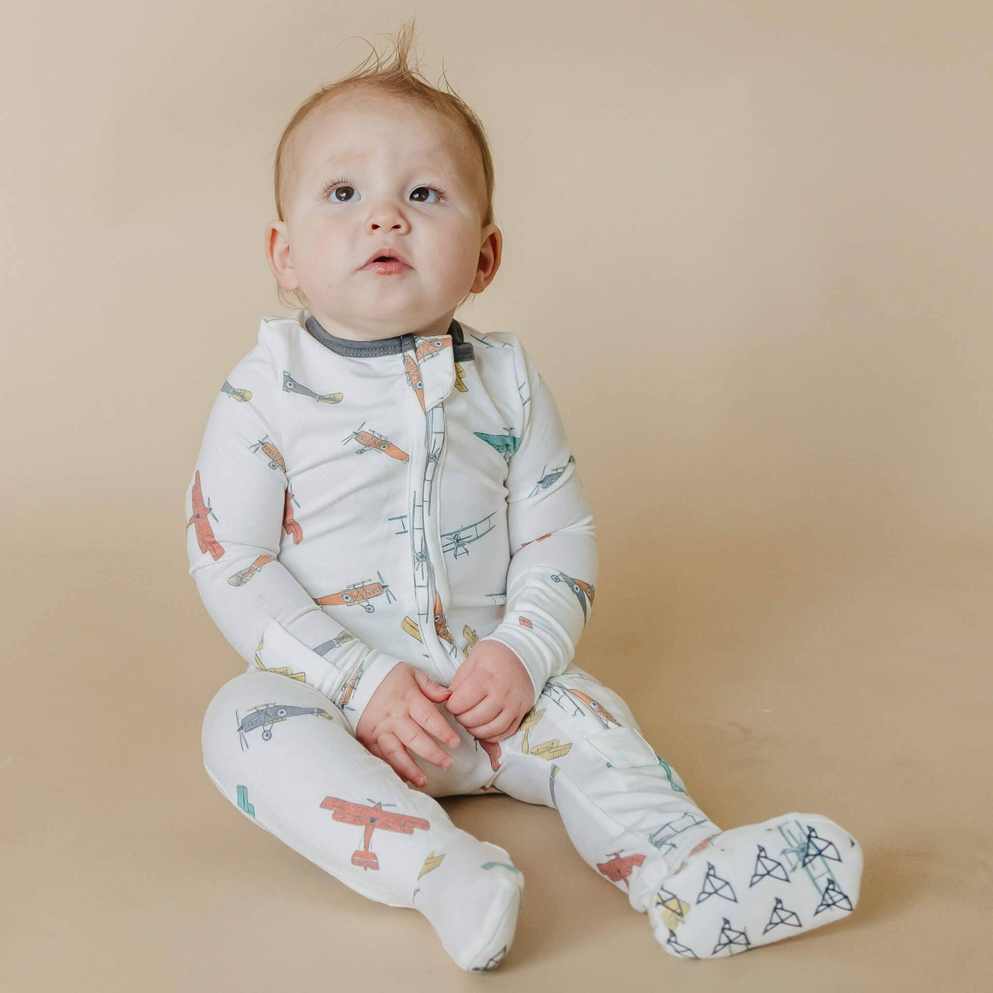 Zip-Up Footie Pajama - Ace: 6-12 Months