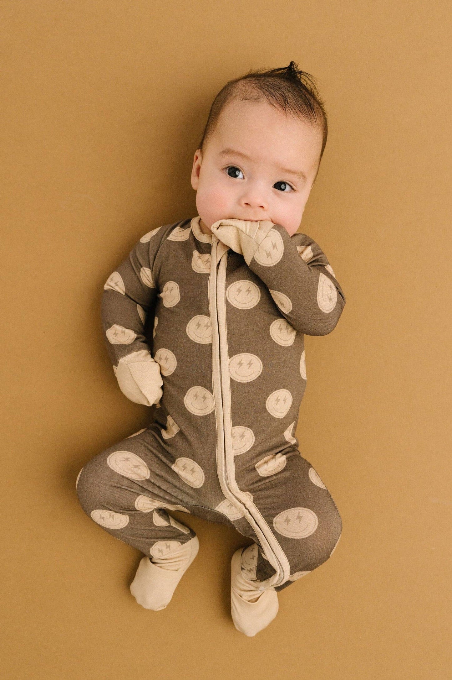 Neutral Smileys Bamboo Sleeper: 12-18M