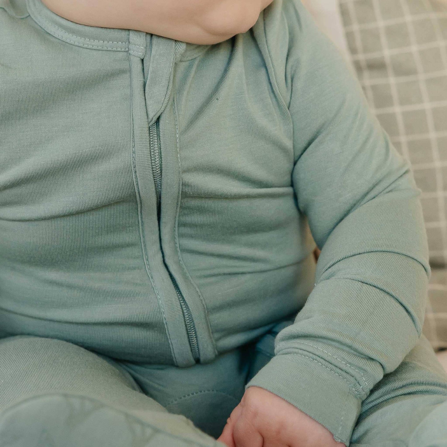 Zip-Up Footie Pajama - Briar: Newborn
