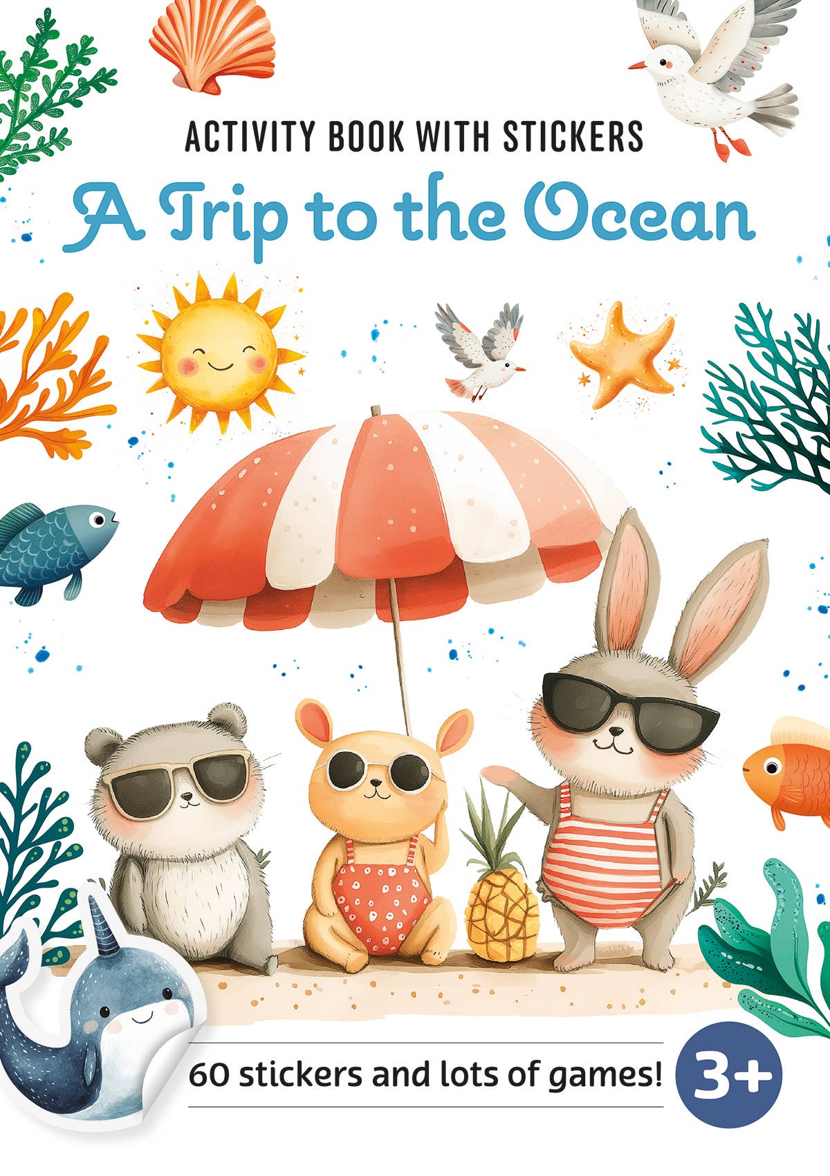 Activity Book with Stickers: A Trip to the Ocean