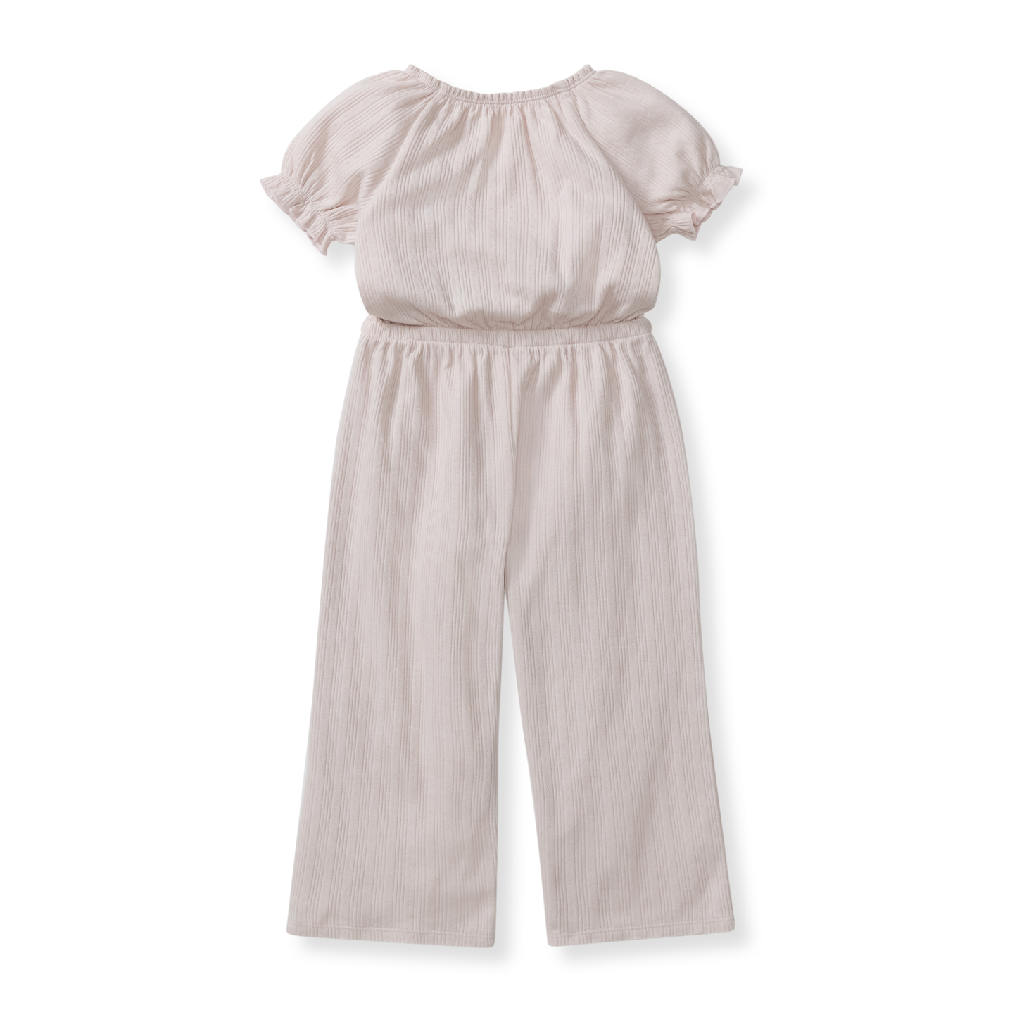 Pointelle Organic Girl Jumpsuit