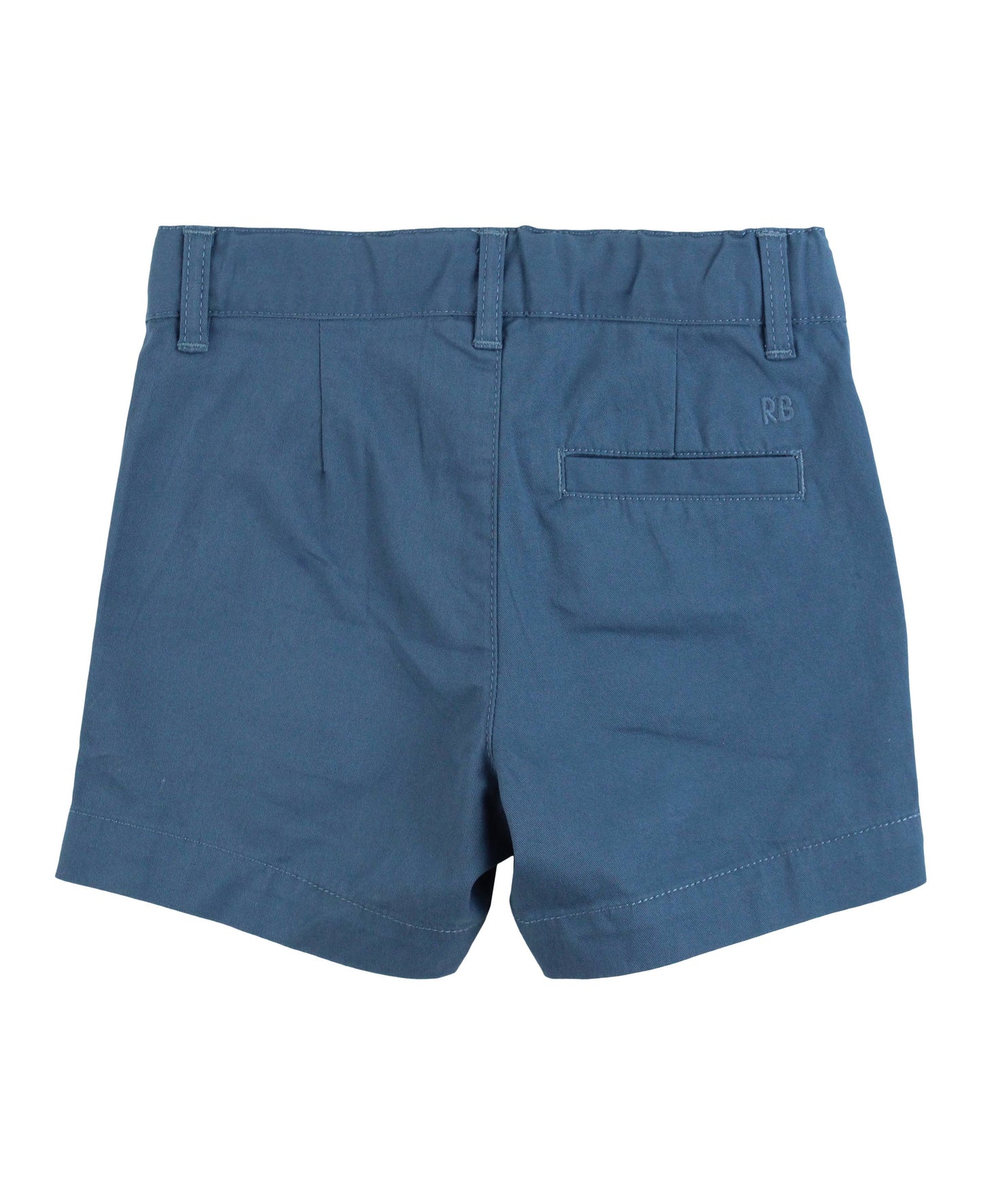 Boys Indigo Stretch Chino Shorts: Blue / 3-6m
