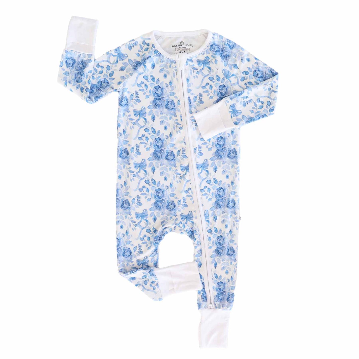 Betsy's Blooms Convertible Zip Romper: 3-6 months