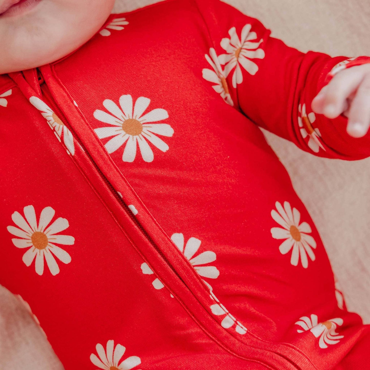 Bamboo Zip-Up Footie Pajama - Jessa: Newborn